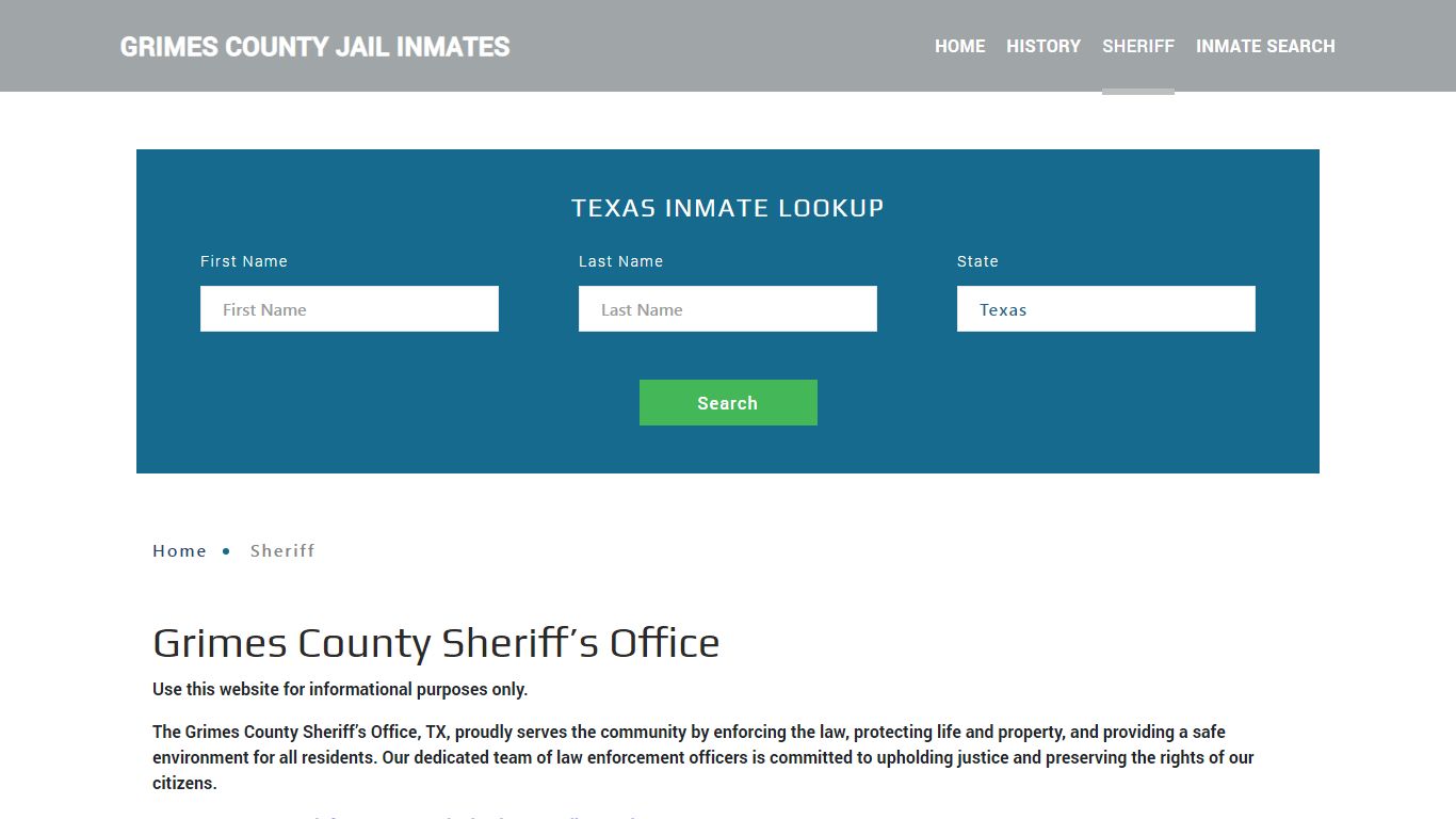 Grimes County Sheriff, TX Arrest Warrant Lookup